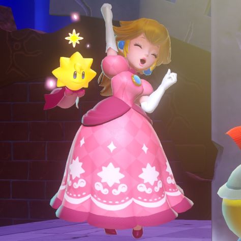 Pink Animated Characters, Princess Peach Showtime, Super Mario Icons, Princess Peach Art, Princess Peach And Mario, Princess Peach Pfp, Mario Girl, Princess Peach Mario Kart, Peach Pfp