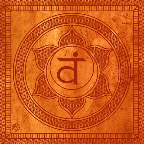 Chakra Art Archival Print: Sacral Chakra by KelbyPruchnick on Etsy Sacral Chakra Art, Svadisthana Chakra, Sacral Chakra Yoga Poses, Orange Chakra, Sacral Chakra Yoga, Sacred Games, Chakra Painting, Art Chakra, Chakra Mandala