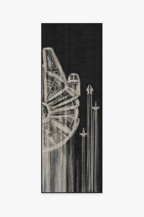 Star Wars Bathroom, Star Wars Bedroom, Star Wars Nursery, The Millennium Falcon, Star Wars Room, Star Wars Decor, Ruggable Rug, A Wing, X Wing