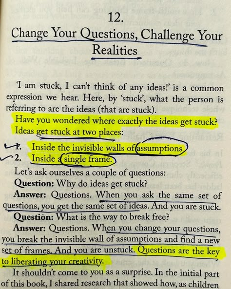 📌“Don’t let your crazy ideas scare you. This is what you should be aiming for. Crazy ideas are the ones that stand a very good chance of getting breakthrough results.” ✨These lines broke my inner fears and judgements. I always judged my ideas as crazy, that’s why I was always stuck in my conventional thinking. But the book’s practical exercises rewired my brain, helping me embrace unconventional ideas and I learned to view my “crazy” ideas as potential game-changers, and they truly were. ✨T... Mindset Books, Rewire Your Brain, Be More Creative, Empowering Books, Life Skills Activities, Crazy Ideas, Successful Entrepreneur, Your Crazy, Breaking Free