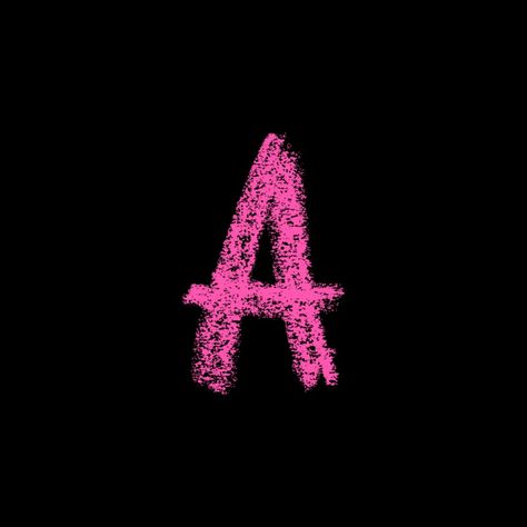 Letters A Background Letter Pink, Widget Photos, Aesthetic Letters, Hot Pink And Black, Pink Letter, Phone Ideas, Girly Accessories, Black Letter, Letter A