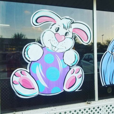 Window Painting Ideas Spring, Easter Window Drawing Ideas, Easter Windows Paint, Easter Window Painting Ideas, Spring Window Painting Ideas, Spring Window Drawing, Easter Window Art, Easter Window Painting, Spring Window Painting