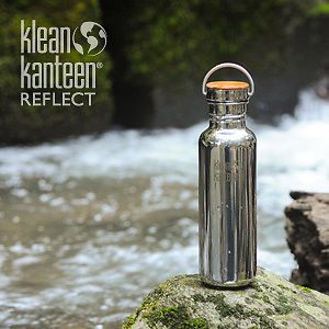 Kleen Kanteen Reflect - stainless steel and bamboo reusable water bottle, no toxic materials. Kleen Kanteen, Outdoor Adventure Gear, Eco Lifestyle, Survival Stuff, Adventure Gear, Bushcraft, Outdoor Adventure, Day Trips, Backpacking