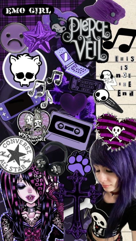 Scene Emo Art, Y2k Scene, Scene Wallpaper, Emo Art, Scene Fashion, Scene Emo, Emo Girls, Emo Scene, Phone Wallpaper