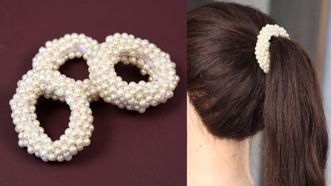 Hair Accessories Diy Headband, Bridal Hair Pins Pearl, Skin Care Basics, Hair Brooch, Cutwork Blouse Designs, Handmade Packaging, Make Hair, Beaded Jewelry Tutorials