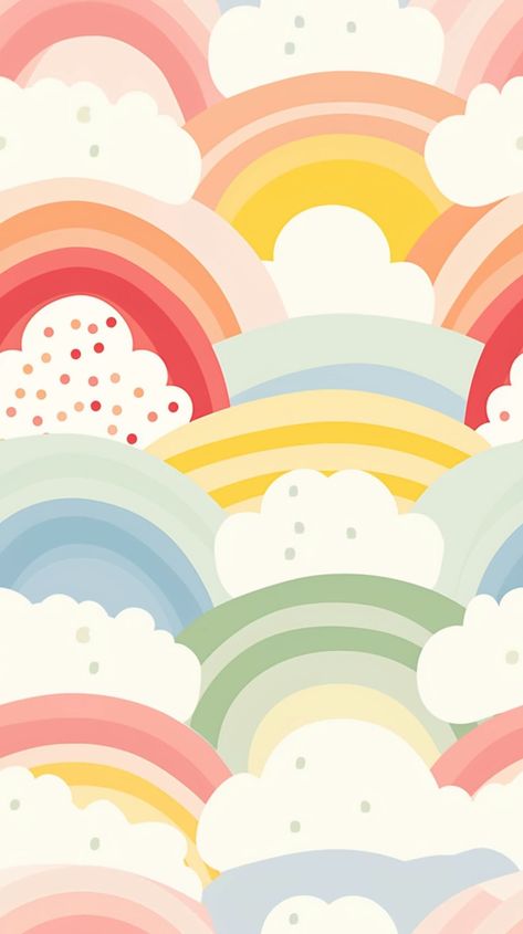 Aesthetic Kids Wallpaper, Boho Art Background, Kids Wallpaper Colorful, Rainbow Pattern Background, Little Kids Wallpaper, Cute Rainbow Background, Little Kid Wallpaper, Cute Kid Wallpapers, Canva Background Ideas