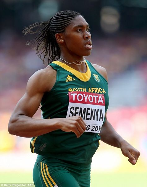 Australian athletics coach Nic Bideau has labelled the rules allowing controversial Olympic runner Caster Semenya (pictured) to compete in women's events at the Rio Games as 'ridiculous' Caster Semenya, Olympic Runners, Fitness Outfit, Africa Do Sul, Caster, Triathlon, The Rules, Workout Clothes, A Woman