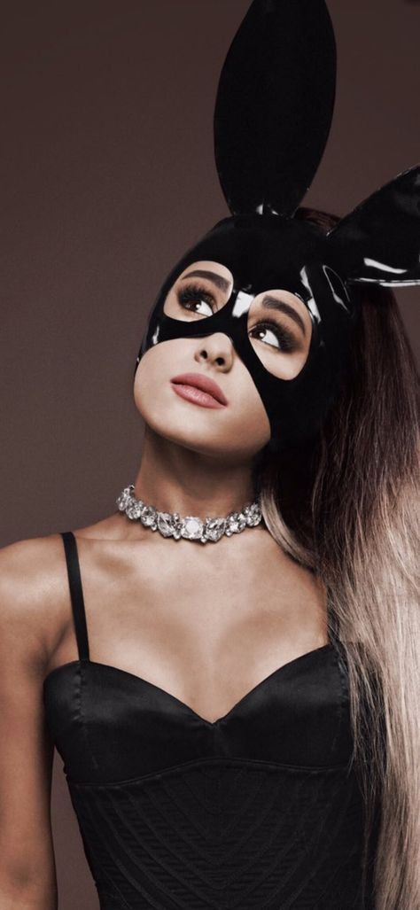 Ariana Grande Dangerous, Ariana Grande Dangerous Woman, Bunny Mask, Cat Mask, Dangerous Woman, Ariana Grande, A Woman, Mask, Hair