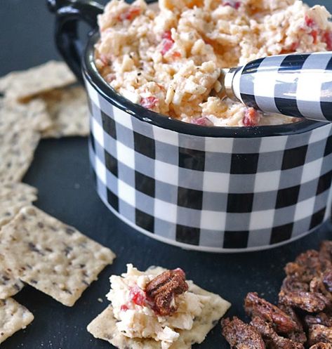 Gouda Pimento Cheese, Pimento Cheese Recipes, Cheese Appetizer, Pimiento Cheese, Flavored Butter, Pimento Cheese, Cheese Appetizers, Candied Pecans, Party Food Appetizers