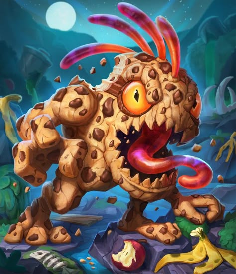 Candy Animals, Food Pokemon, Food Creatures, Fantasy Fruit, Candy Character, Yugioh Card Art, Hearthstone Artwork, Monsters Rpg, Candy Monster