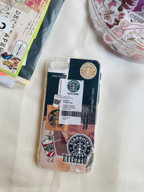 Phn Wallpaper, Starbucks Phone Case, Starbucks Theme, Phone Case Diy Paint, Starbucks Diy, Mandala Wallpaper, Aesthetic Phone, Diy Paint, Starbucks Coffee