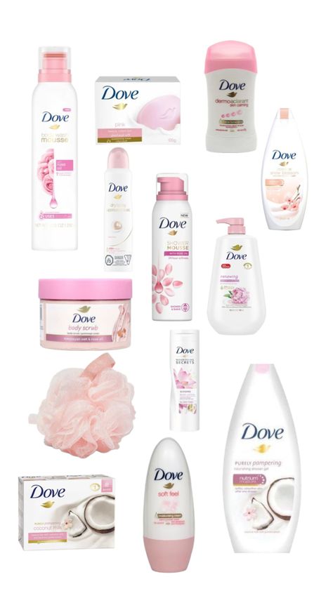 Dove Body Care, Pink Glitter Wallpaper, Dove Body Wash, Shower Skin Care, Hygiene Routine, Affordable Skin Care, Pink Body, Body Care Routine, Smell Good