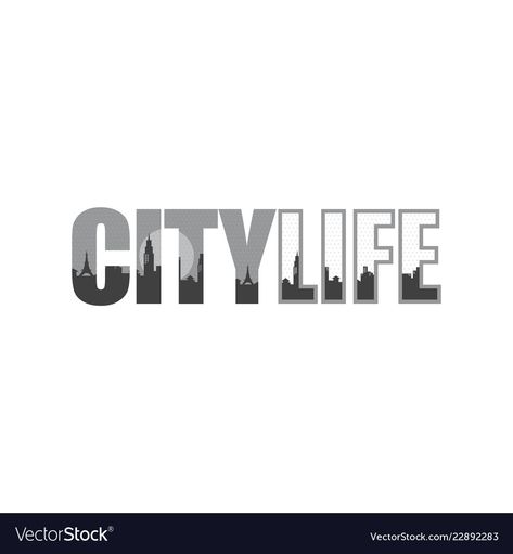 Cityscape Logo, City Logos Design, City Outline, Adobe Illustration, City Games, Advanced Workout, Typo Design, Life Logo, City Logo