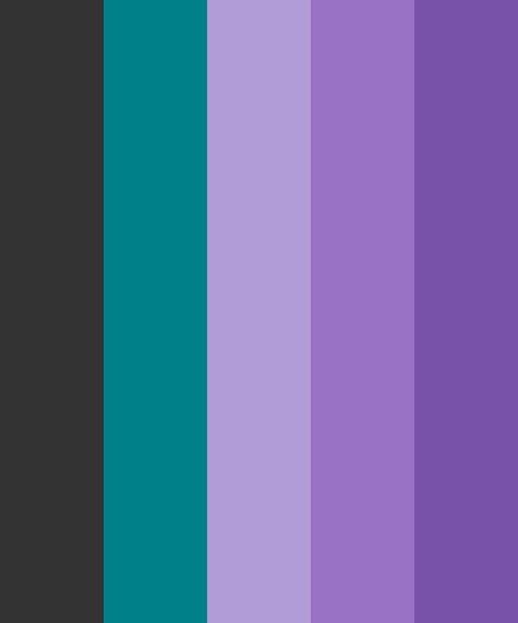 Teal and Light Purple Color Palette Teal Purple Color Palette, Light Purple Color Scheme, Light Purple Color Palette, Purple Wall Paint, Violet Color Palette, Aesthetic Discord, Teal Palette, Purple Color Combinations, Teal Color Palette