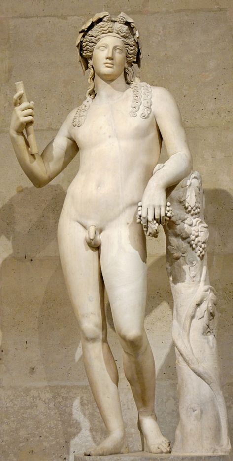 Fertility Ritual, Dionysus God, Greek Pantheon, Son Of Zeus, Roman Statue, Roman Gods, Roman Sculpture, Greek Gods And Goddesses, Greek And Roman Mythology