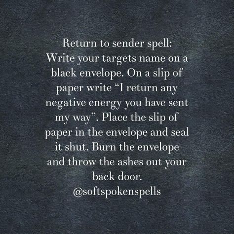 Karma Spell, Banishing Spell, Return To Sender, Witch Spirituality, Eclectic Witch, Magick Spells, Wiccan Spell Book, Magick Book, Witchcraft Spell Books