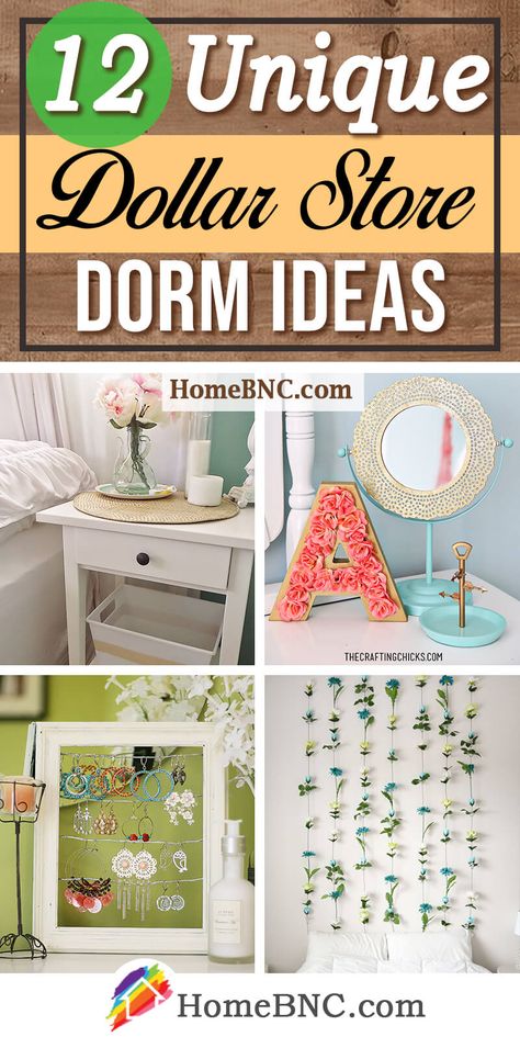 Dollar Tree Room Decor, Tree Bedroom Decor, Dorm Room Supplies, Dorm Room Necessities, Dorm Room Decor Ideas, Dorm Diy, Dorm Organization, Dopamine Decor, Dorm Room Ideas