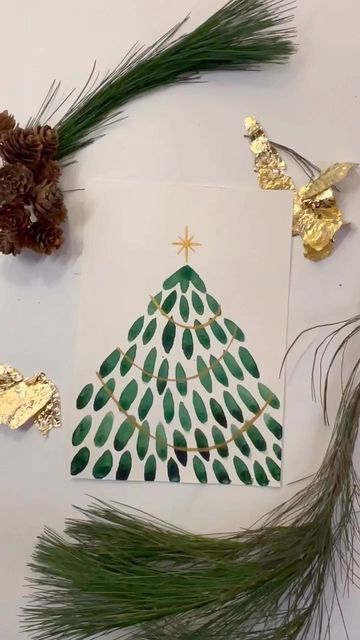 Male Christmas Cards, Paint Your Own Christmas Cards, Christmas Card Diy Easy, Watercolour Christmas Card Easy, Diy Christmas Card Watercolor, Christmas Theme Painting Ideas, Christmas Card Watercolor Ideas Easy, Easy Watercolor Paintings Christmas, Christmas Cards Easy Diy