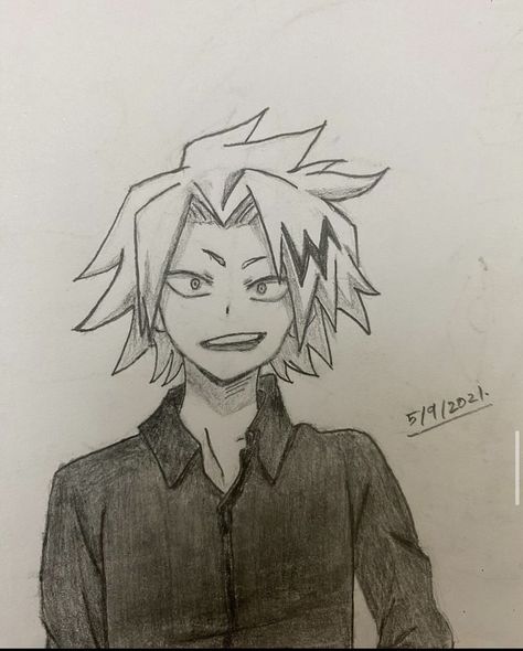 #anime #animefanart #myheroacademia #mha #bokunoheroacademia #bnha #denki #kaminari #sketch Denki Kaminari Drawing, Kaminari Drawing, Bnha Memes, Denki Kaminari, Characters To Draw, Odd Future, Sketches Easy, Sketch Ideas, Anime Sketch