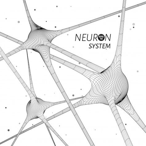 Neuron Model, Minimal Logos Inspiration, Brain Neurons, Technology Lab, Human Logo, Bio Art, Graphic Design Elements, System Model, Technology Background