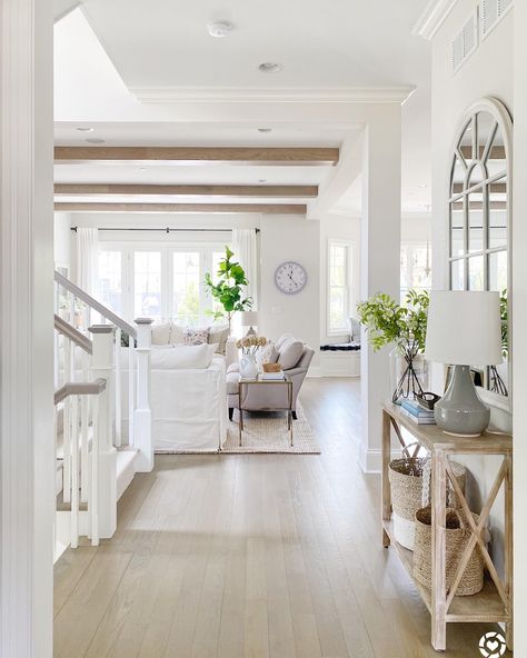 2020 Best Selling Items From My Home | Life On Cedar Lane Life On Cedar Lane, Hamptons House, Hamptons Style, A Living Room, Wood Flooring, Pretty House, Decoration Design, Future House, White Walls