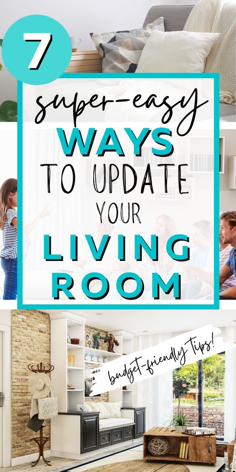 Redecorate Living Room, Inexpensive Living Room, Budget Friendly Living Room, Family Friendly Living Room, Living Room Decor On A Budget, Family Room Makeover, Small Family Room, Diy Living Room Decor, Living Room Renovation