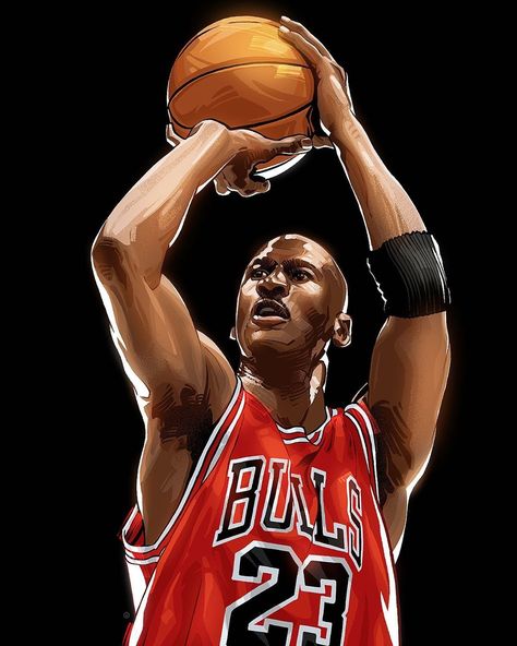 The Art of Nikita Abakumov on Instagram: “Michael Jordan fanart. #jordan #michaeljordan #basketball #nba #chicagobulls #23 #slamdunk #dunk #player #sport #poster #art #illustration…” Michael Jordan Images, Michael Jordan Poster, Michael Jordan Art, Jordan Woods, Jordan Poster, Michael Jordan Pictures, Nba Basketball Art, Bola Basket, Kobe Bryant Wallpaper