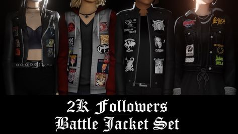 Sims Finds, Sims 4 Male Clothes, Alt Clothes, Sims 4 Body Mods, Tumblr Sims 4, Sims 4 Cc Folder, Battle Jacket, Sims 4 Cc Packs, Metal Clothing