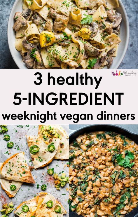 Minimal Ingredient Recipes, Recipes 5 Ingredients Or Less, Rainbow Plant Life, Vegan Pad Thai, 5 Ingredient Dinners, 5 Ingredients Or Less, Easy Vegan Dinner, Forks Over Knives, Vegan Main Dishes