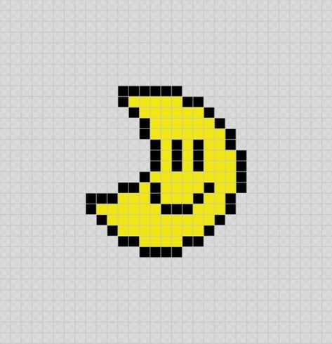 Luna (Moon) - Mario bros (Videojuego) Pixel Art Patterns Minimal Pixel Art, Pixel Art Mario Bros, Pixel Moon, Moon Pixel Art, Pixel Circle, Pixel Art Animals, Crossed Stitch, Easy Pixel Art, Luna Moon