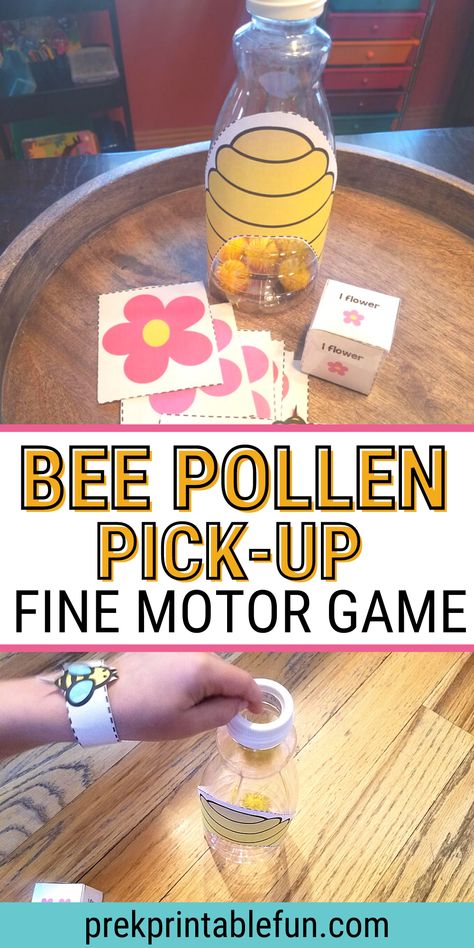 Fine Motor Bug Activities, Gross Motor Spring Activities, Outdoor Insect Activities Preschool, Spring Physical Activities For Preschool, Bug Gross Motor Activities, Bee Hive Activity, Bees And Butterflies Preschool, Eyfs Bees Activities, Bumblebee Activities For Preschool