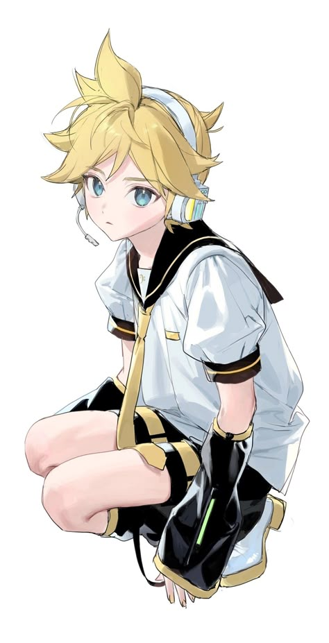 Ren Vocaloid, Vocaloid Len, Kagamine Rin And Len, Kagamine Twins, Rin Y Len, Rin And Len, Vocaloid Characters, Kagamine Rin, 캐릭터 드로잉