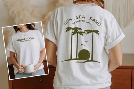 Vacation t-shirt design Beach Vacation 2023, T Shirt Print Design, Vacay Ideas, 2023 Beach, Family Vacation Tshirts, Vacation 2023, Vacation Tshirts, T-shirt Print Design, Family Beach Trip