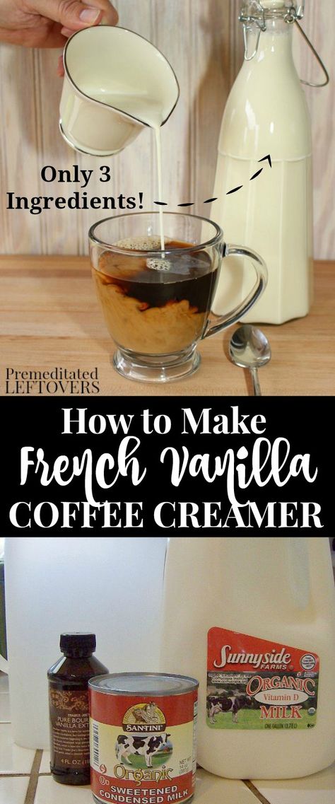 Homemade French Vanilla Coffee Creamer, French Vanilla Coffee Creamer, Homemade Coffee Creamer Recipe, Diy Coffee Creamer, Powder Coffee Creamer, French Vanilla Creamer, Vanilla Coffee Creamer, Flavored Coffee Creamer, Homemade Coffee Creamer