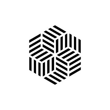 I saw something that an another artist did. I tried to see if I could replicate it. This is what I came up with. I used illustrator to make this. Tip if you are trying to do this... One of the hexagons is broken up to allow for the proper appearance of an overlap. Geometric Rectangle Pattern, Daily Minimal, Hunter Logo, 카드 디자인, Geometric Logo, 수채화 그림, Geometric Graphic, Design Course, Metal Door