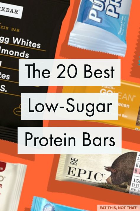 Need a healthy snack? Looking to build muscle?  Trying to cut back on carbs? We rounded up a list of the absolute best low-sugar protein bars on the market. Low Calorie Protein Bars, Low Sugar Protein Bars, High Protein Foods List, High Protein Food, Low Carb Bars, Low Carb Protein Bars, Sugar Detox Recipes, High Protein Foods, Healthy Protein Bars