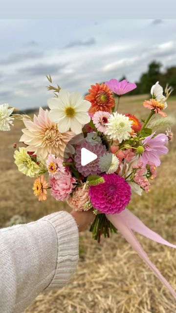 Elly - Wedding Florist, East of England on Instagram: "For Shell 🌸 think woodland wedding, festival vibes, sequins and tipis. What an awesome brief this bouquet was. When Dahlias and cosmos are in full swing I am very happy!

All British grown from the farm @hawksburyhuntflowers 

#britishgrownflowers #britishflowers #festivalwedding #colourfulweddingflowers #brightweddingflowers #gardenweddingideas" Bright Wedding Flowers, Colorful Wedding Flowers, British Flowers, White Bridal Bouquet, Woodland Wedding, Festival Vibes, Festival Wedding, White Bridal, Wedding Florist