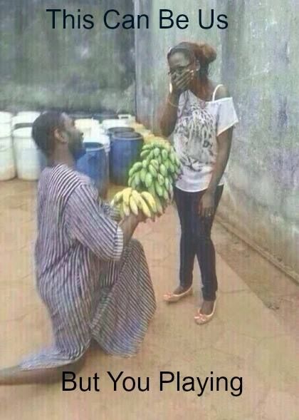 Not a way to propose! lol. Follow @ChiefWedsLolo.com - Nigerian Wedding Planning Blog (Traditional and Church/Mosque) for more funny love quotes! Photo from African Weddings on Facebook. #Bellanaijaweddings #weddigestnaija #nigerianweddings Memes Of The Day, 웃긴 사진, Funny Love, Best Memes, Funny People, Funny Posts, Funny Photos, Funny Images, Puns