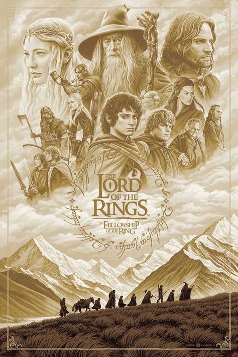 Hobbit Poster, The Fellowship Of The Ring, Middle Earth Art, Lotr Art, Most Beautiful Wallpaper, Fellowship Of The Ring, Pop Culture Art, Animation Movie, Jrr Tolkien