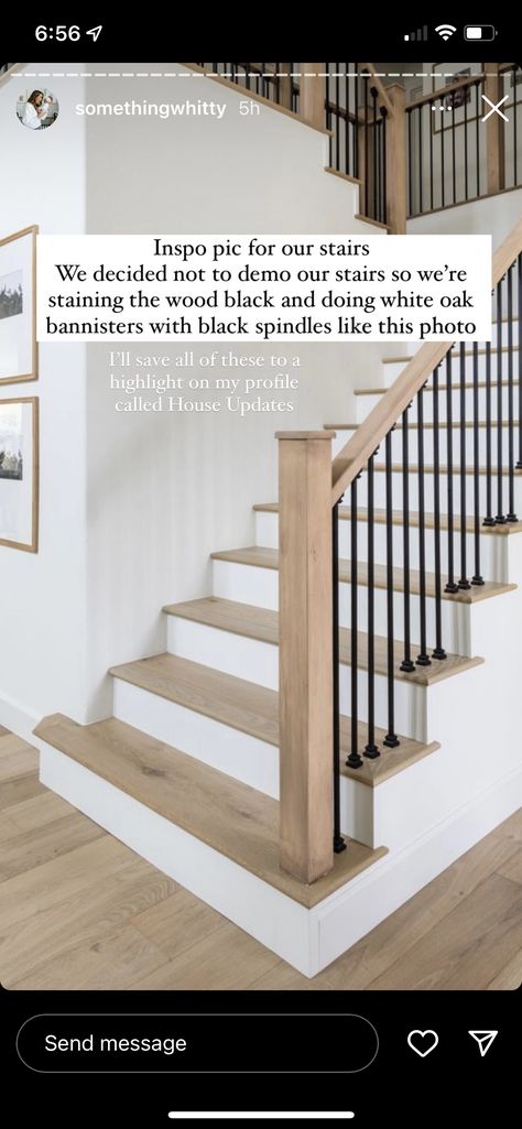 Modern Staircase Design Ideas, Baseboards And Trim, Wrought Iron Staircase, Traditional Staircase, Iron Staircase, Staircase Makeover, Wood Stairs, Modern Staircase, Updating House