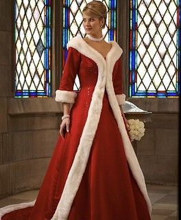 Winter Ball Gown, White Mermaid Wedding Dress, Wedding Dresses Red, Mrs Claus Outfit, Mrs Claus Dress, Christmas Gown, Christmas Wedding Dresses, Winter Wedding Red, Gown Jacket