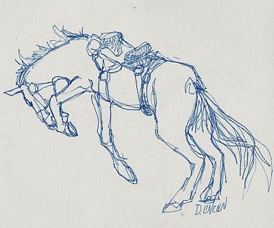 Now or Never: Sketches - wild horse bucking bronco continuous line drawing Bucking Horse Tattoo Outline, Horse Bucking Drawing, Bucking Horse Drawing, Wild Horse Drawing, Debbie Grayson, Line Drawing Painting, Horse Bucking, Bucking Horse, Western Tattoos