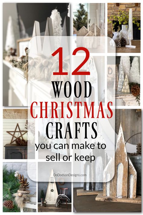 Wood Christmas Crafts, Wood Blocks Christmas, Christmas Crafts To Make And Sell, Wood Christmas Decorations, Christmas Diy Wood, Scrap Wood Crafts, Wooden Christmas Crafts, Christmas Crafts To Sell, Wood Projects That Sell