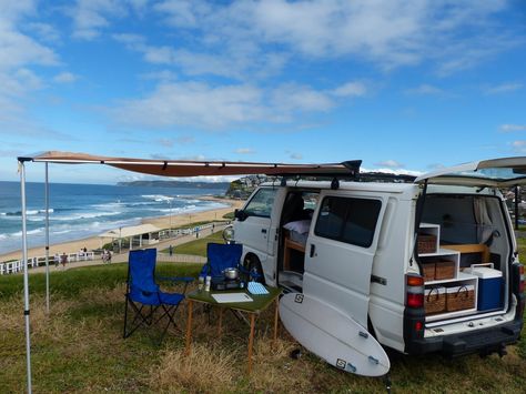 Mitsubishi Express for hire in Newcastle & Lake Macquarie Mitsubishi Express Camper, Mitsubishi Express Van Conversion, Live In A Van, Fish Bait, Van Life Diy, Van Home, Van Build, Van Living, Van Ideas