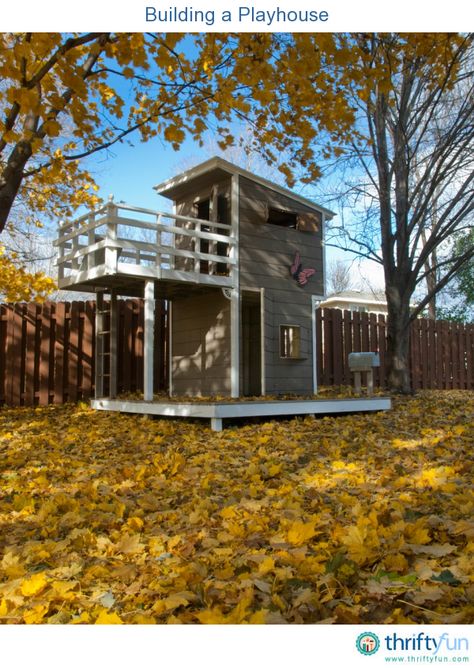 Building a Playhouse 2 Story Playhouse, Kids Playhouse Plans, Swing Set Plans, Playhouse Plan, Outside Playhouse, Playhouse Plans, Backyard Playhouse, Build A Playhouse, Playhouse Outdoor