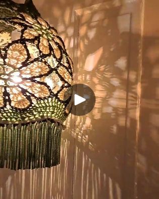 Crocheted Lampshades, Crochet Lanterns, Crochet Lantern, Crochet Lampshade, Hippie Styles, Wire Lampshade, Boho Crochet Patterns, Weaving Loom, Crochet Lace Pattern