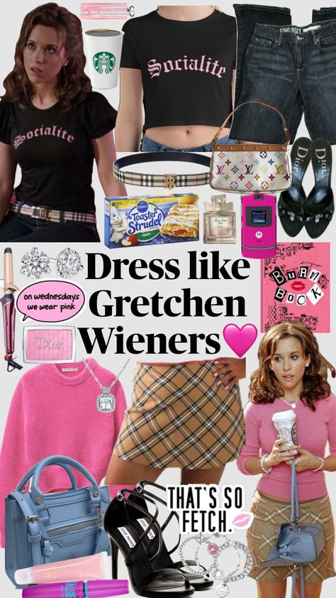 #meangirls #meangirlsmovie #gretchenweiners #gretchenwieners #y2kvibes #y2koutfit #y2kfashion #2000s #2000sfashion #y2k #outfitinspo #outfitinspiration Gretchen Weiners Outfit, Gretchen Weiners, Toaster Strudel, Apple Dress, Weiners, Star Dress, Wear Pink, We Wear, Y2k Fashion