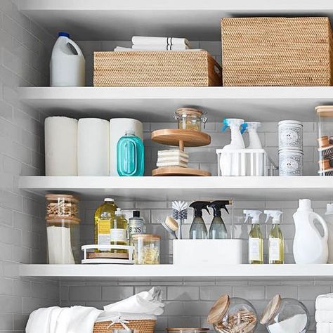 Williams Sonoma on Instagram: "From stylish storage options to refreshing all-purpose cleaners, keep your #laundryroom in perfect order with our @williamssonoma Hold Everything collection. Swipe 👉 to get a closer look and shop with the link in bio. #homeorganization" Pantry Goals, College Kitchen, Laundry Basket Storage, Small Laundry Room Organization, Linen Cupboard, North Carolina Homes, Laundry Baskets, Laundry Room Storage, Williams Sonoma Home