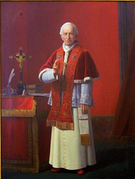 Ritratto di papa Leone XIII, (F.P. Marchiani, post 1878) - Category:Portrait paintings of Leo XIII - Wikimedia Commons Pope Leo Xiii, Cardinal Painting, Pope Leo, Catholic Art, Wikimedia Commons, Portrait Painting, Rome, Paintings