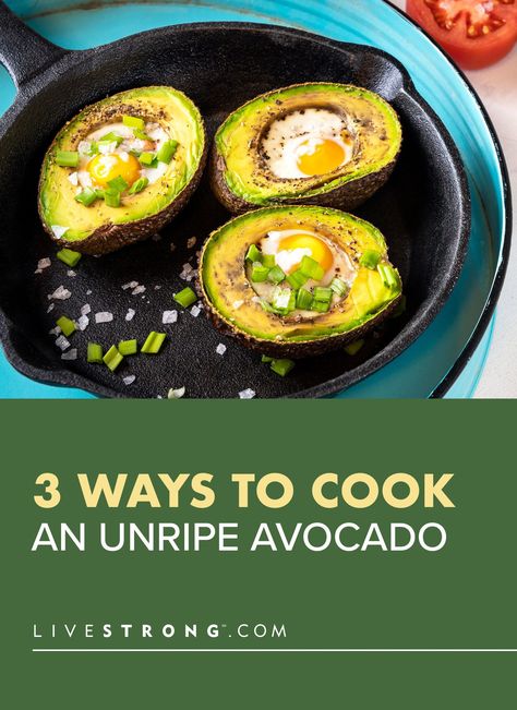 Here's how to cook unripe avocado in three different ways: baking, frying and microwaving, plus find creative ideas on what to do with unripe avocado. Unripe Avocado Recipes, Start Keto Diet For Beginners, Unripe Avocado, Start Keto, Healthier Habits, Baked Avocado, Starting Keto Diet, Diet For Beginners, Wellness Trends